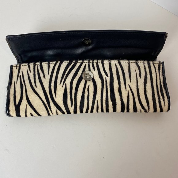 Aldo Faux Zebra Hair Clutch Purse - Picture 2 of 6